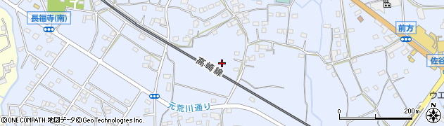 埼玉県熊谷市佐谷田周辺の地図