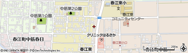 福井県坂井市春江町中筋21周辺の地図