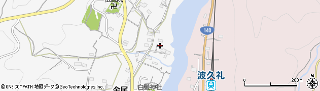 埼玉県大里郡寄居町金尾191周辺の地図