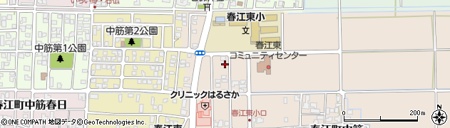 福井県坂井市春江町中筋36周辺の地図