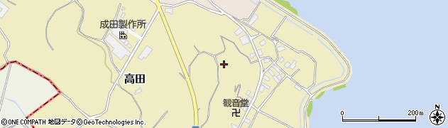 茨城県鉾田市高田周辺の地図