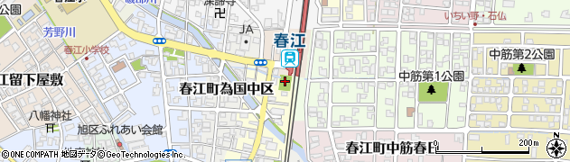 JR春江駅前公園周辺の地図