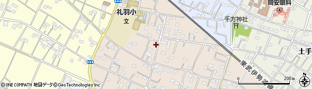 埼玉県加須市礼羽580周辺の地図