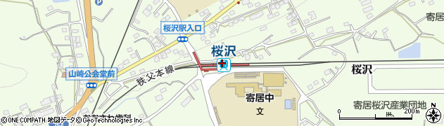 桜沢駅周辺の地図