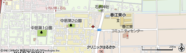 福井県坂井市春江町中筋8周辺の地図