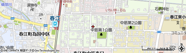 福井県坂井市春江町中筋大手43周辺の地図