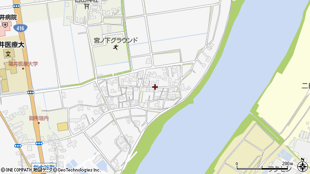 〒910-3113 福井県福井市江上町の地図