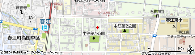 福井県坂井市春江町中筋大手20周辺の地図