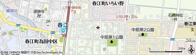 福井県坂井市春江町中筋大手49周辺の地図
