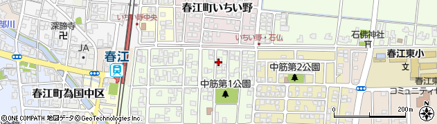 福井県坂井市春江町中筋大手31周辺の地図