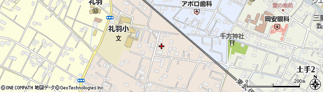 埼玉県加須市礼羽491周辺の地図