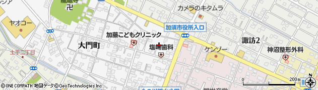 埼玉県加須市大門町4周辺の地図