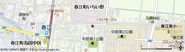福井県坂井市春江町中筋大手24周辺の地図