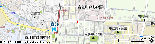 福井県坂井市春江町中筋大手56周辺の地図