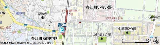 福井県坂井市春江町中筋大手59周辺の地図
