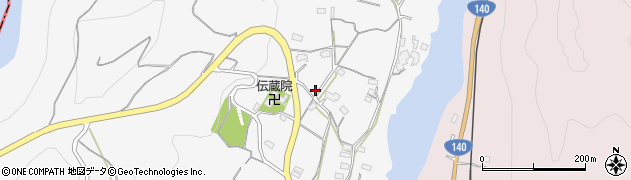 埼玉県大里郡寄居町金尾121周辺の地図
