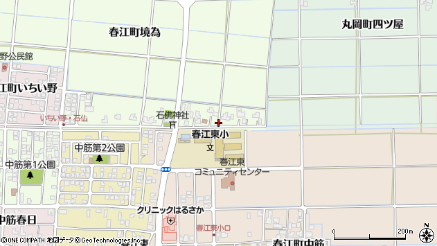 〒919-0423 福井県坂井市春江町石仏の地図