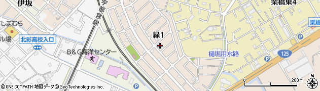 埼玉県久喜市緑周辺の地図
