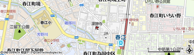 深諦寺周辺の地図