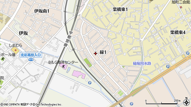 〒349-1106 埼玉県久喜市緑の地図