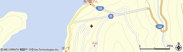 入山隧道周辺の地図