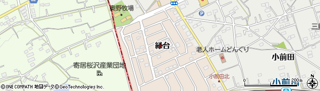 埼玉県深谷市緑台周辺の地図