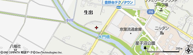 埼玉県加須市生出109周辺の地図