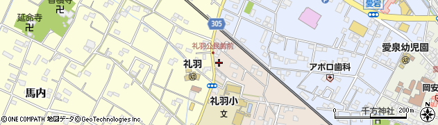 埼玉県加須市礼羽520周辺の地図