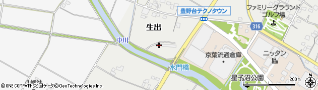 埼玉県加須市生出104周辺の地図