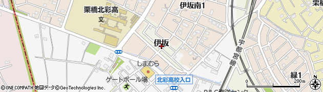 埼玉県久喜市伊坂周辺の地図