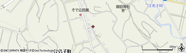 中坪果樹園周辺の地図