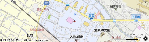 埼玉県加須市愛宕周辺の地図