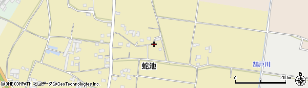 茨城県境町（猿島郡）蛇池周辺の地図