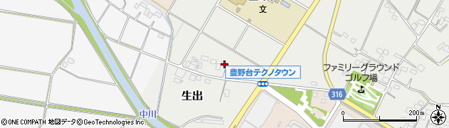 埼玉県加須市生出186周辺の地図