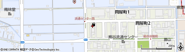 熊谷流通センター　給油所周辺の地図