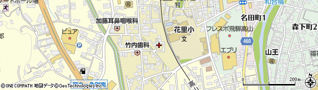 岐阜県高山市花里町周辺の地図