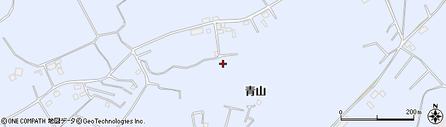 茨城県鉾田市青山周辺の地図