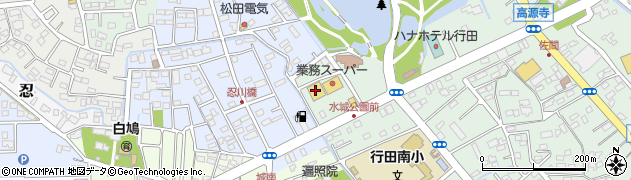 西松屋行田店周辺の地図
