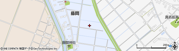 埼玉県行田市藤間周辺の地図