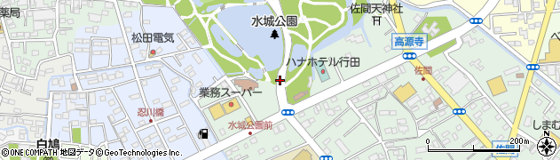 水城公園周辺の地図