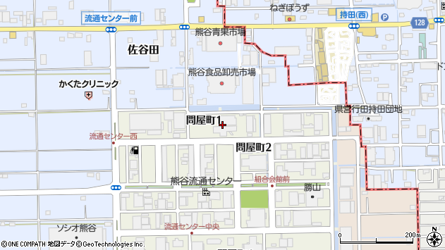 〒360-0024 埼玉県熊谷市問屋町の地図