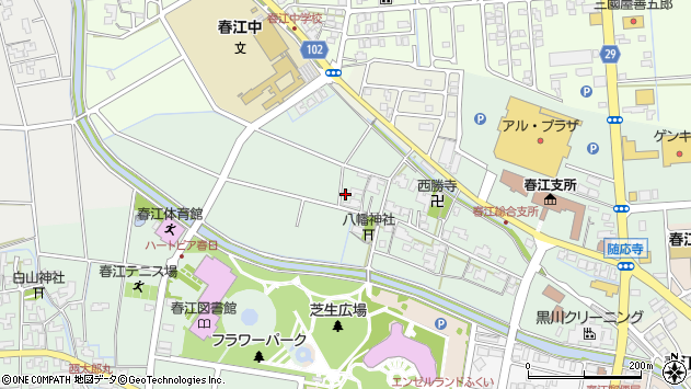 〒919-0413 福井県坂井市春江町随応寺の地図