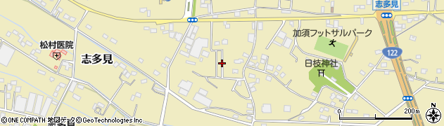 埼玉県加須市志多見周辺の地図
