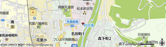 岐阜県高山市上川原町142周辺の地図