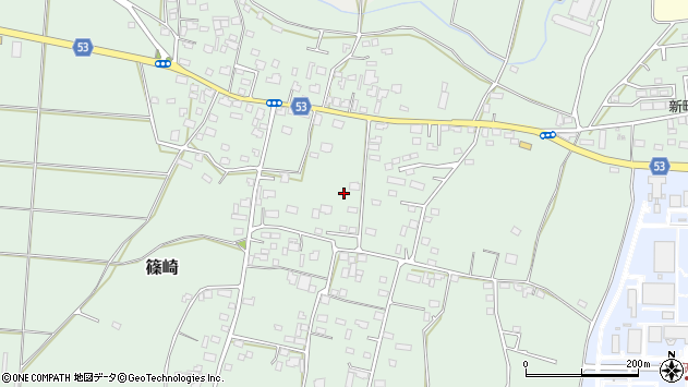 〒300-3264 茨城県つくば市篠崎の地図