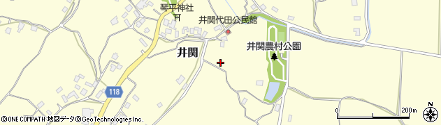 茨城県石岡市井関周辺の地図
