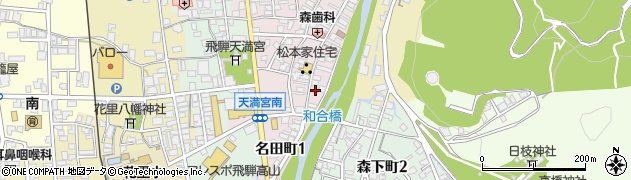 岐阜県高山市上川原町12周辺の地図