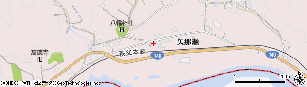 埼玉県秩父郡長瀞町矢那瀬524周辺の地図