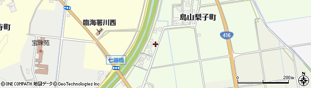 福井県福井市島山梨子町17周辺の地図
