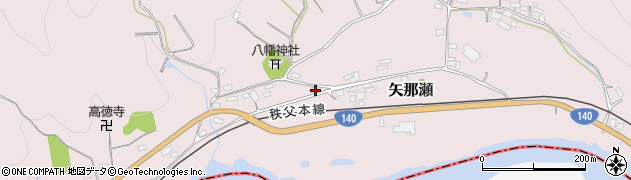 埼玉県秩父郡長瀞町矢那瀬525周辺の地図